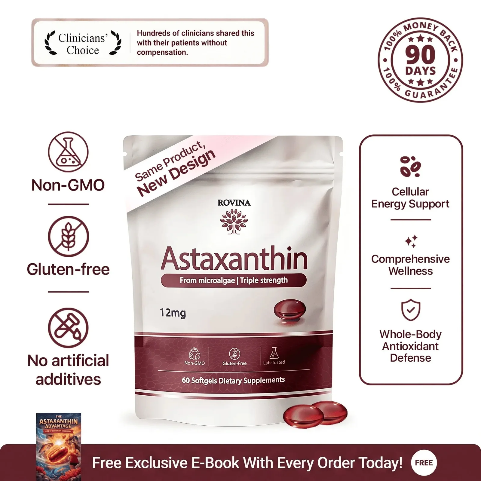 Rovina Astaxanthin · Kidney & Whole-Body Support