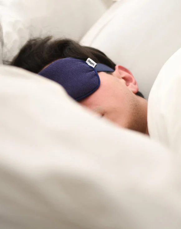Deeps Weighted Lavender Sleep Mask · Dark navy
