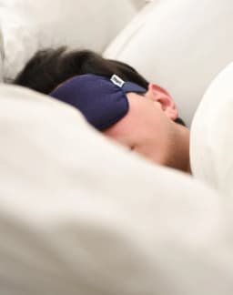 Deeps Weighted Lavender Sleep Mask · Dark navy