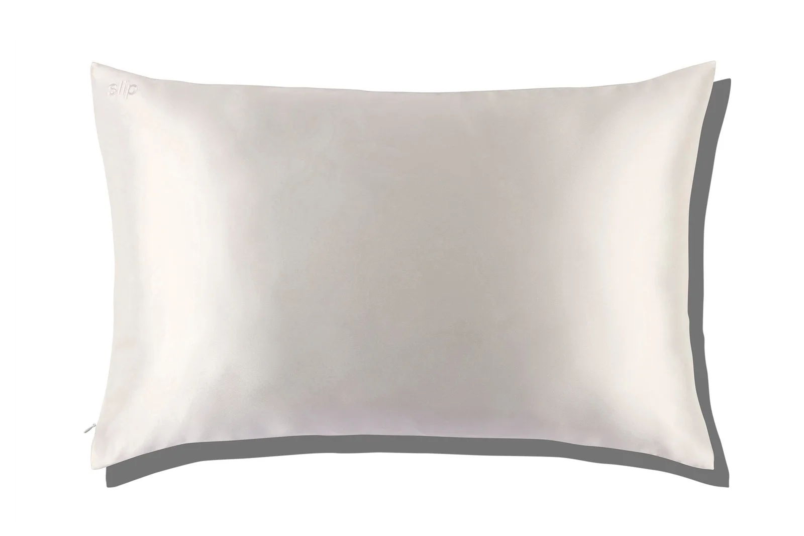 Slip silk pillowcase fabric detail
