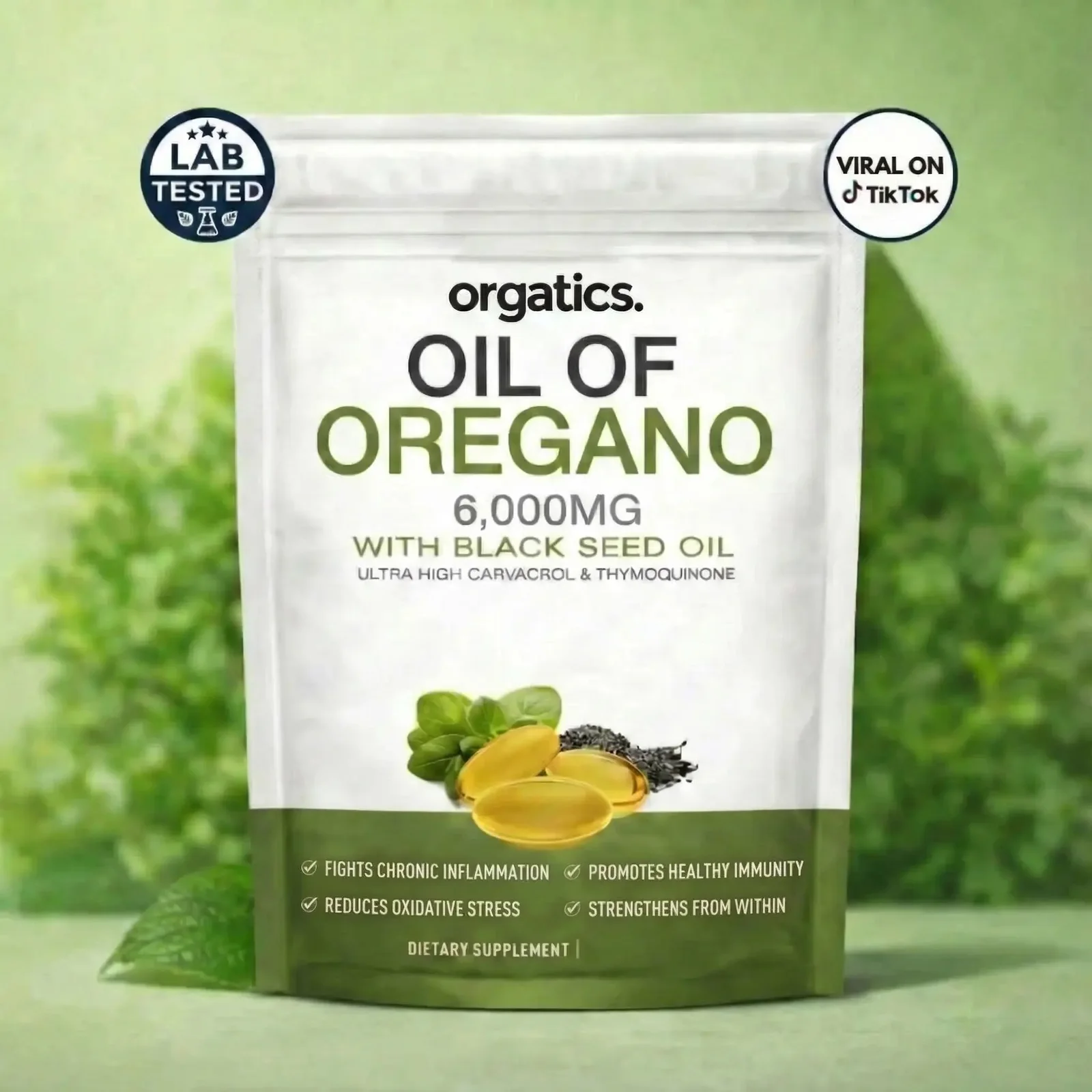 Orgatics Oregano & Black Seed Oil