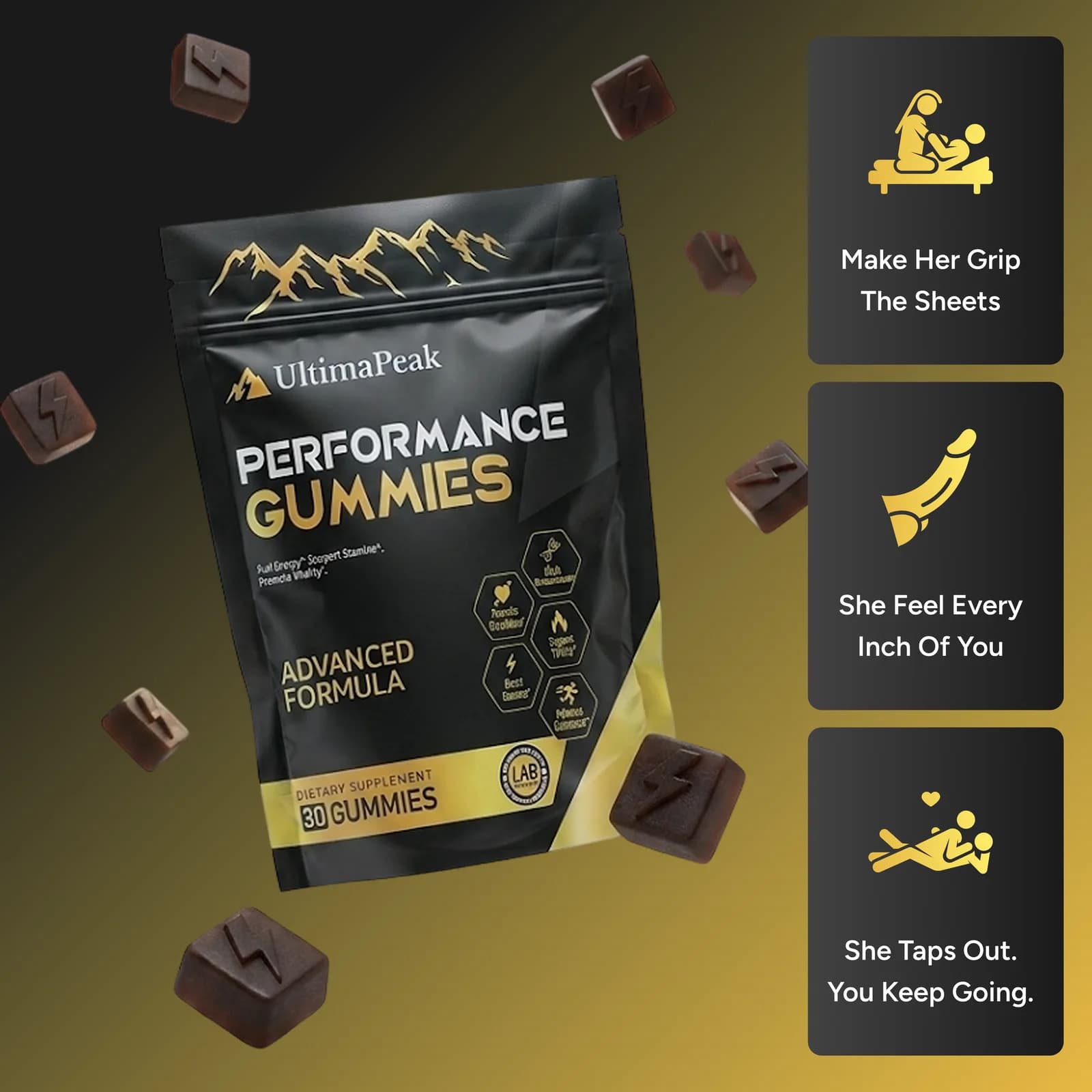 Ultima Peak Performance Gummies – 6-in-1 Support (Upgraded Formula)