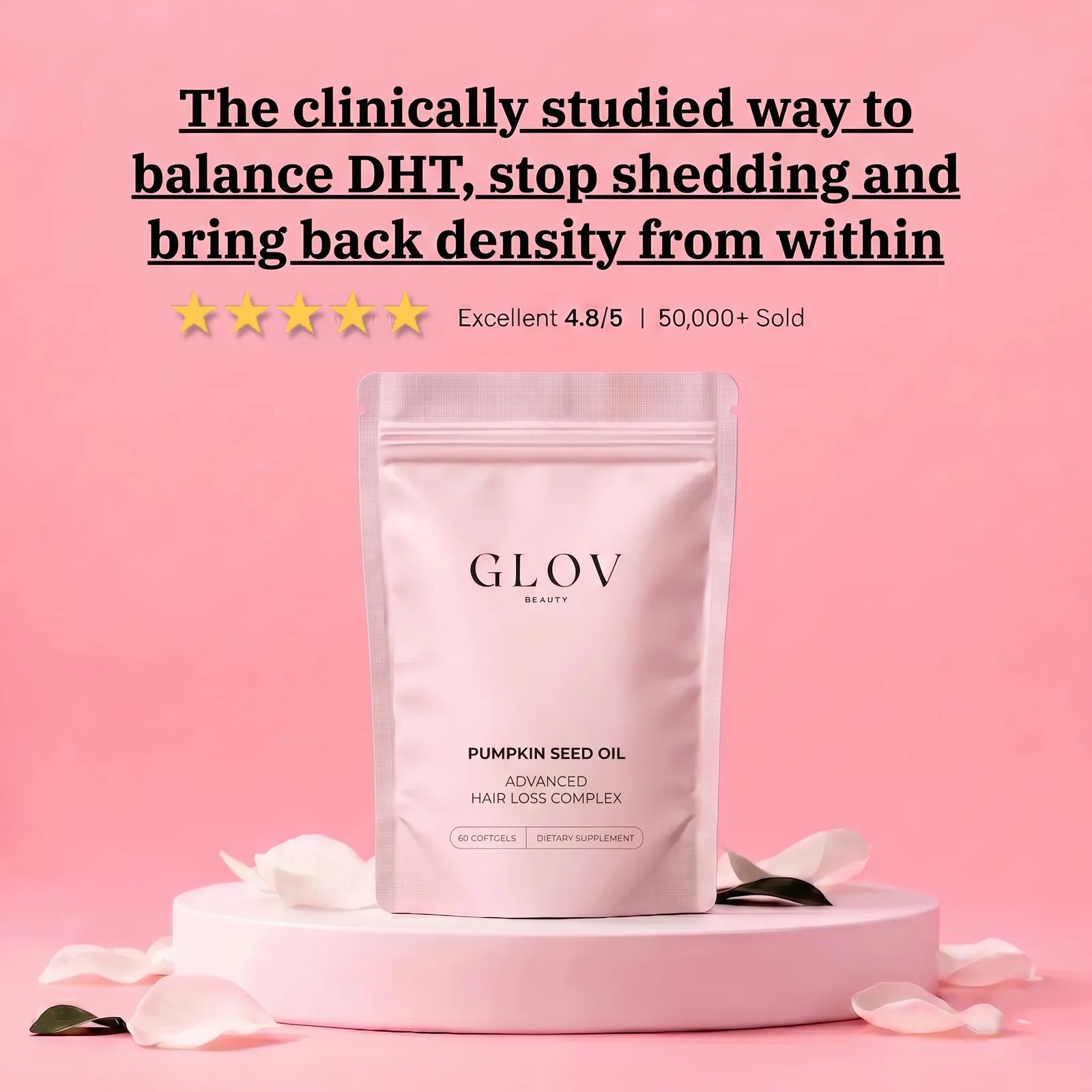 Glov Pumpkin Seed Oil Hair Loss Complex