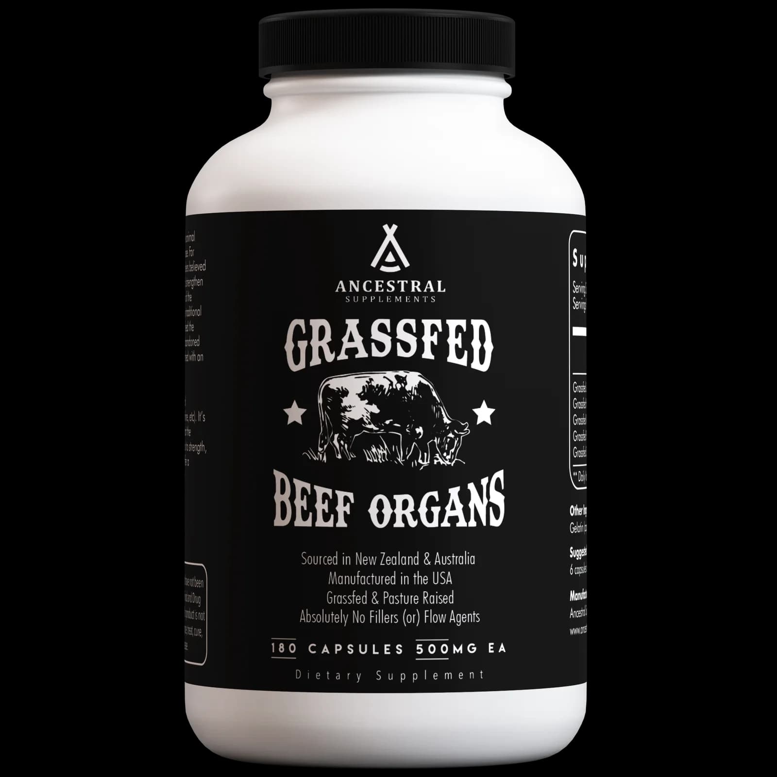 Ancestral Supplements Grass Fed Beef Organs