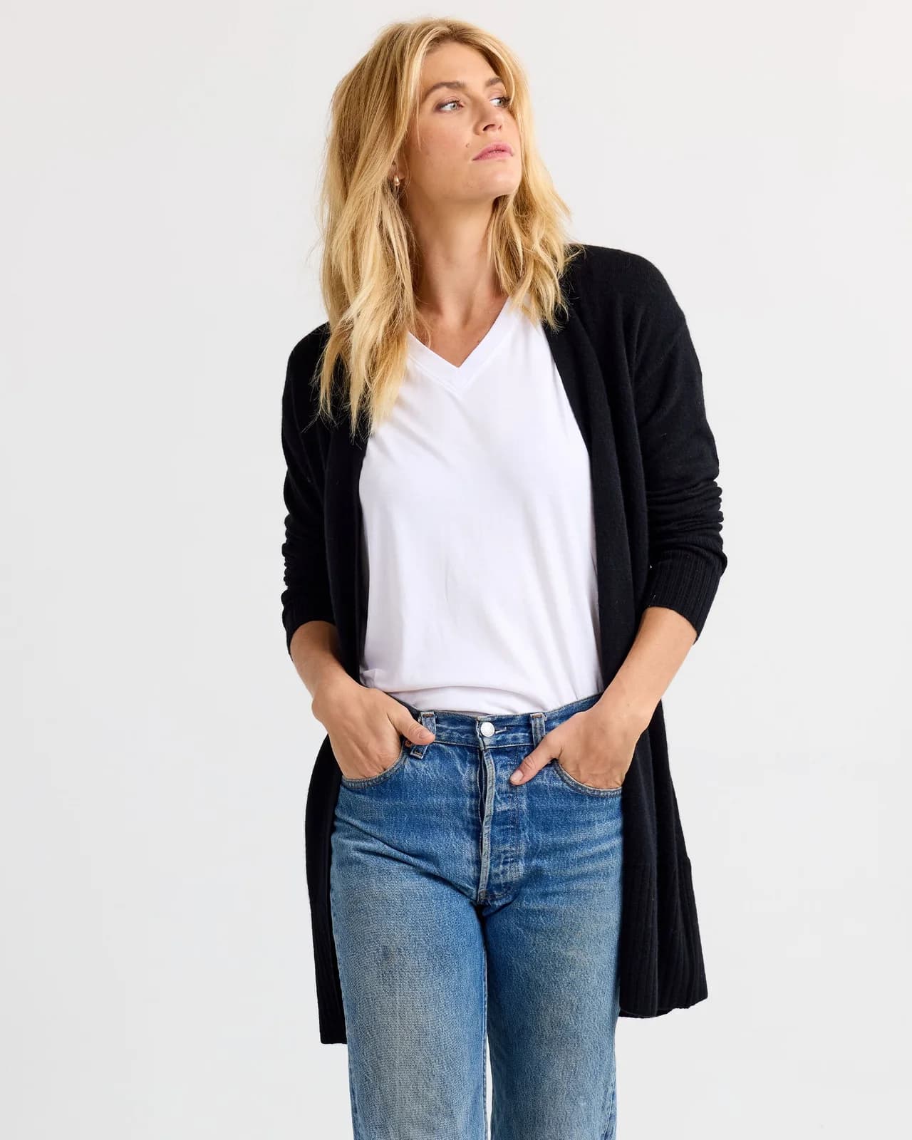 Pura Cashmere Long Cashmere Cardigan
