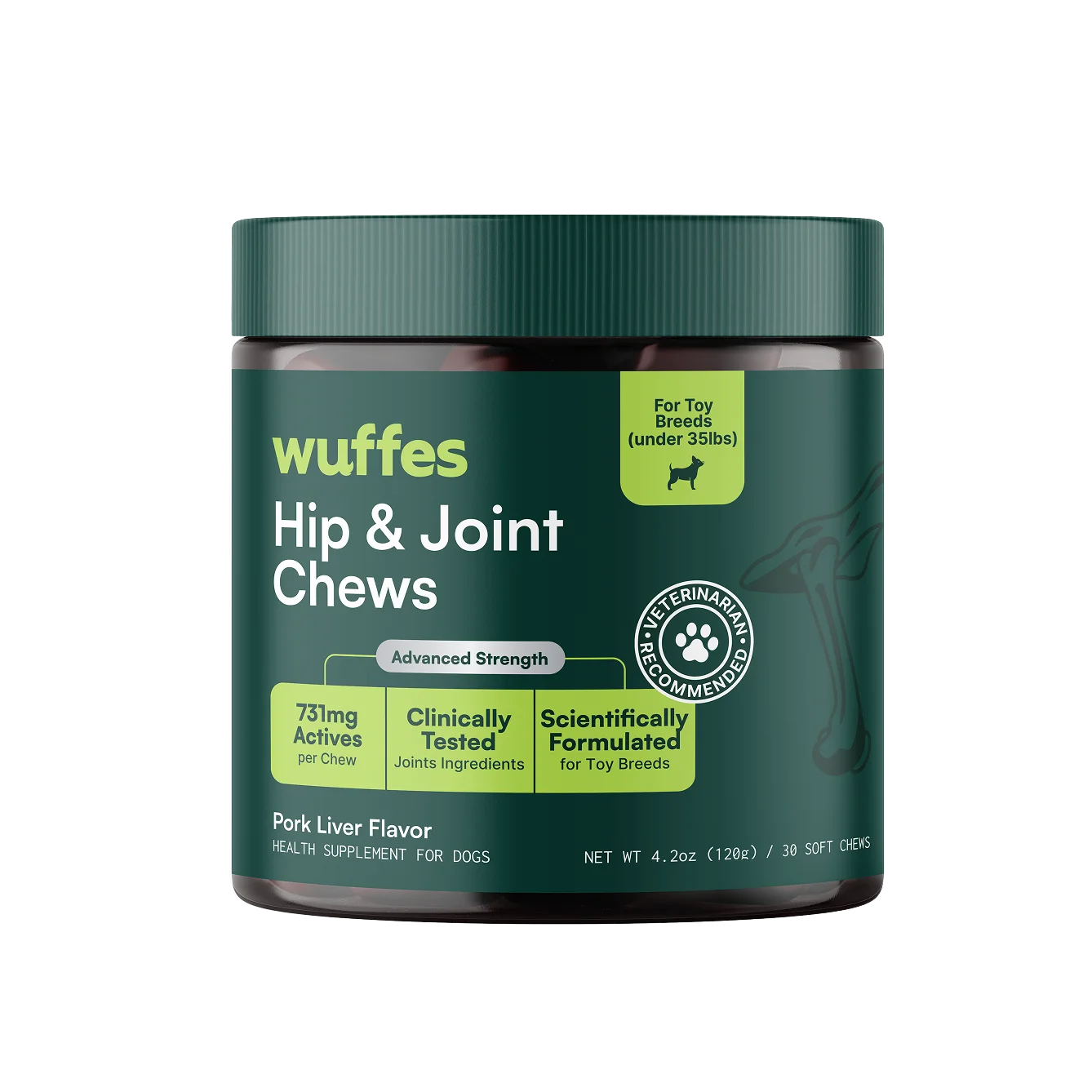 Wuffes Hip & Joint Chews for Small Breeds
