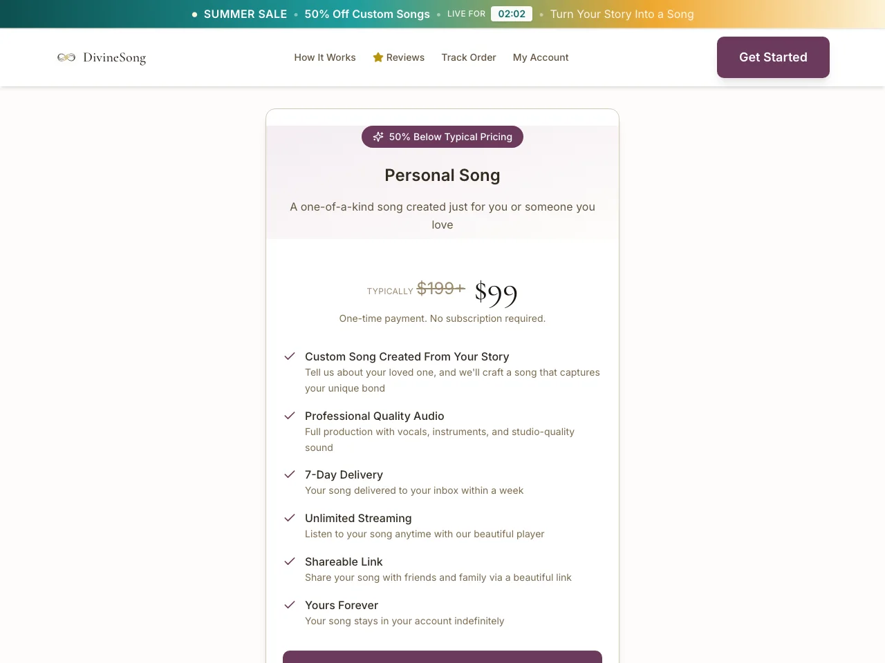 DivineSong website screenshot