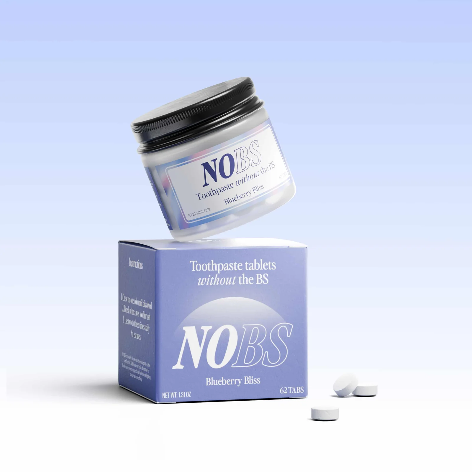 Biöm NOBS Toothpaste Tablets (Blueberry Bliss)