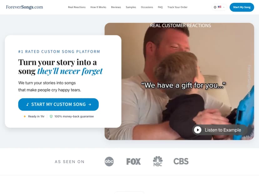 ForeverSongs website screenshot