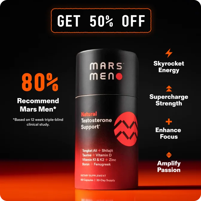 Men Go To Mars Natural Testosterone Support