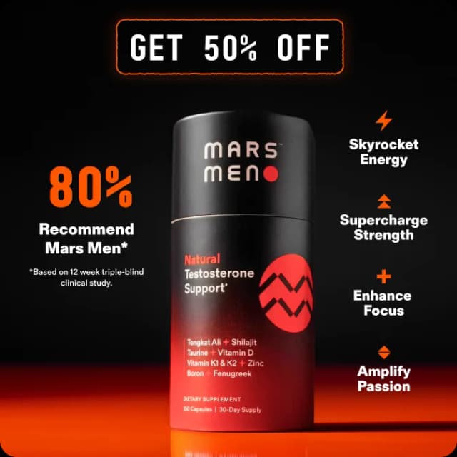 Men Go To Mars Natural Testosterone Support