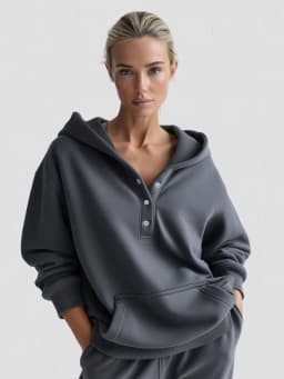 The Warmy Oversized Snap-Fit Hoodie