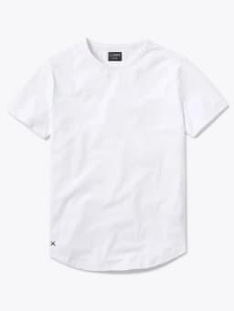 Cuts AO Curve-Hem Tee | White Signature-fit PYCA Pro®