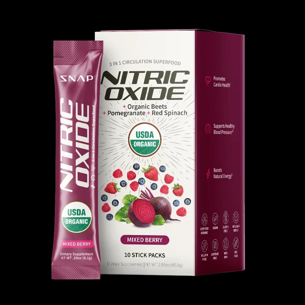 Snap Supplements Nitric Oxide Organic Beets Single-Serve Packs
