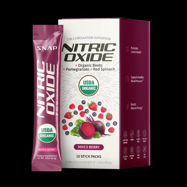 Snap Supplements Nitric Oxide Organic Beets Single-Serve Packs