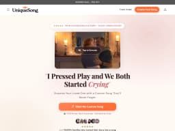 UniqueSong website screenshot