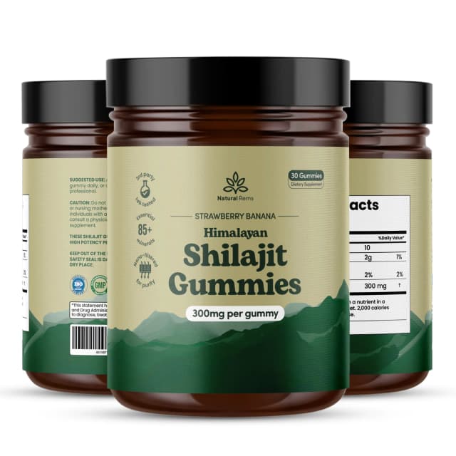 Natural Rems 100% Pure Shilajit Gummies