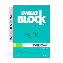 SweatBlock Face Antiperspirant Wipes