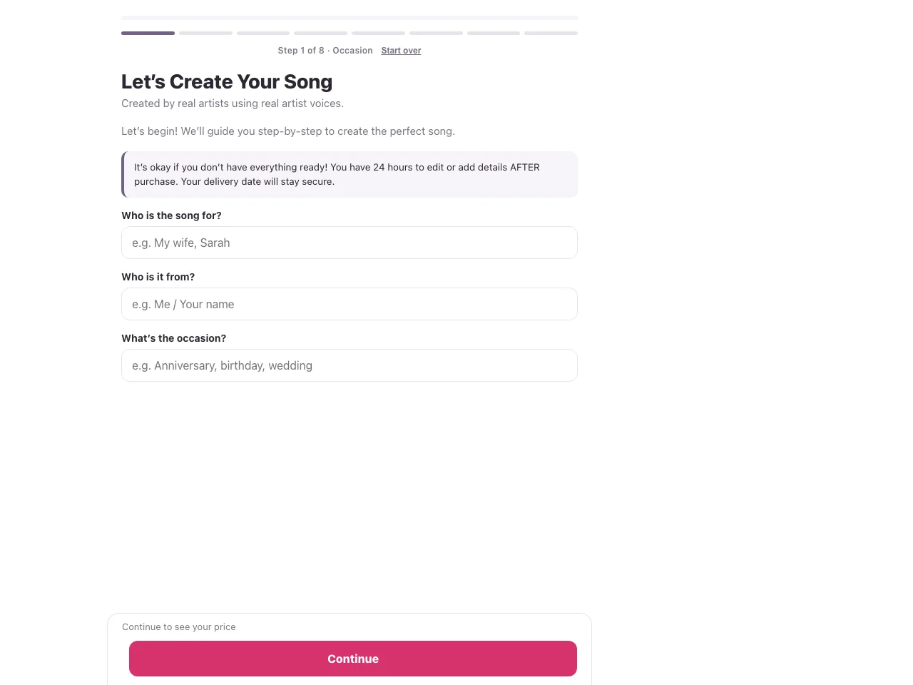 Songlorious website screenshot
