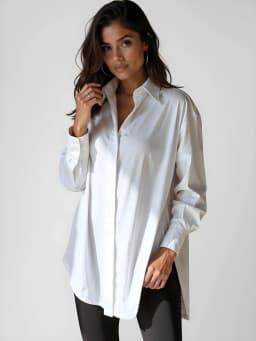 The Warmy Oversized Lapel Button Shirt Dress