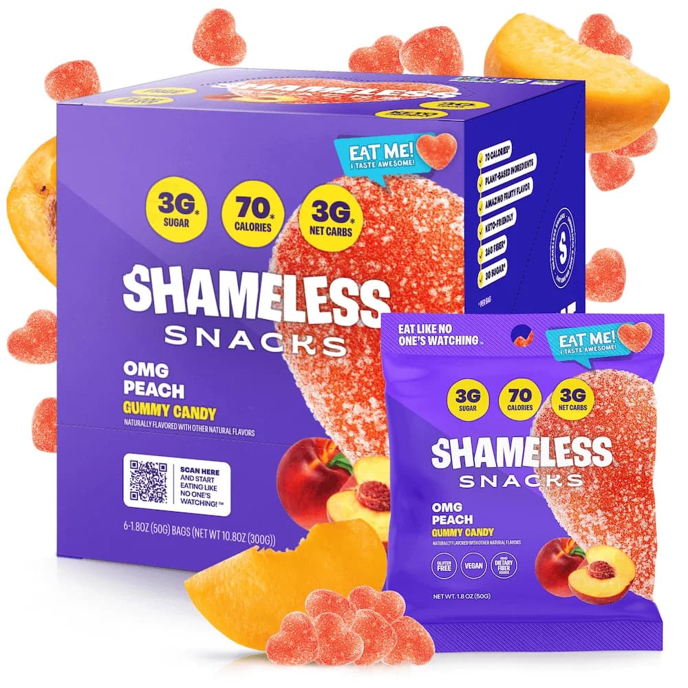 Shameless Snacks OMG Sour Peach