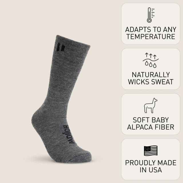 Hollow Alpaca Socks Crew Socks